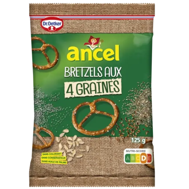 Dr. Oetker Maxi Bretzels aux 4 Graines 125g