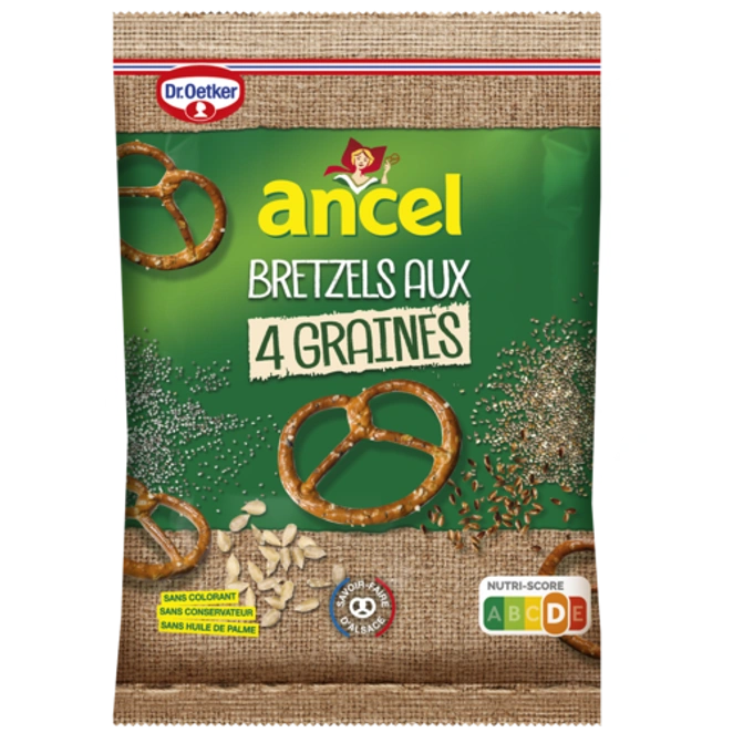 Dr. Oetker Maxi Bretzels aux 4 Graines 125g