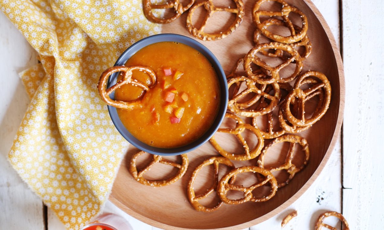 Maxi Bretzels et sauce barbecue à l’abricot