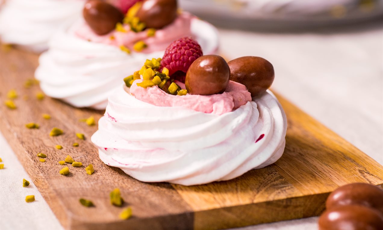 Baby pavlovas de Pâques